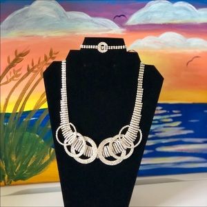 Ring Design Necklace and Bracelet Set